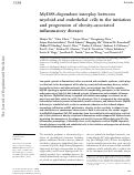 Cover page: MyD88-dependent interplay between myeloid and endothelial cells in the initiation and progression of obesity-associated inflammatory diseases