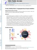 Cover page: Protein Stability Effects in Aggregate-Based Enzyme Inhibition