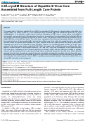 Cover page: 3.5Å cryoEM Structure of Hepatitis B Virus Core Assembled from Full-Length Core Protein