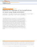 Cover page: Exploring the landscape of focal amplifications in cancer using AmpliconArchitect