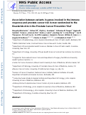 Cover page: Association between variants in genes involved in the immune response and prostate cancer risk in men randomized to the finasteride arm in the Prostate Cancer Prevention Trial