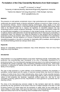 Cover page of Formulation of the Chip Cleanability Mechanics from Fluid Transport