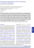 Cover page: Enrichment of Hard Sweeps on the X Chromosome in Drosophila melanogaster