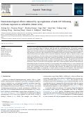 Cover page: Neurotoxicological effects induced by up-regulation of miR-137 following triclosan exposure to zebrafish (Danio rerio)