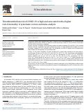 Cover page: Thromboembolism risk of COVID-19 is high and associated with a higher risk of mortality: A systematic review and meta-analysis