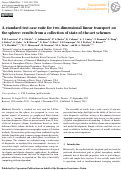 Cover page: A standard test case suite for two-dimensional linear transport on the sphere: results from a collection of state-of-the-art schemes