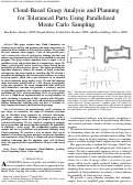 Cover page: Cloud-Based Grasp Analysis and Planning for Toleranced Parts Using Parallelized Monte Carlo Sampling