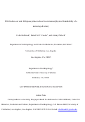 Cover page: With God on our side: Religious primes reduce the envisioned physical formidability of a menacing adversary