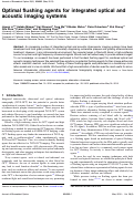 Cover page: Optimal flushing agents for integrated optical and acoustic imaging systems