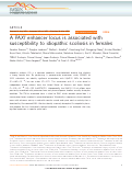 Cover page: A PAX1 enhancer locus is associated with susceptibility to idiopathic scoliosis in females