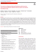 Cover page: Percutaneous Alginate Hydrogel Endomyocardial Injection with a Novel Dedicated Catheter Delivery System: An Animal Feasibility Study.