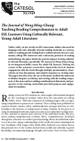 Cover page: The Journal of Wong Ming-Chung: Teaching Reading Comprehension to Adult ESL Learners Using Culturally Relevant, Young-Adult Literature