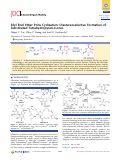 Cover page: Silyl Enol Ether Prins Cyclization: Diastereoselective Formation of Substituted Tetrahydropyran-4-ones