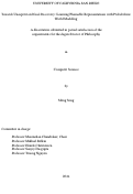 Cover page: Towards Unsupervised Goal Discovery: Learning Plannable Representations with Probabilistic World Modeling