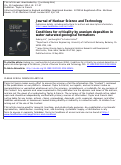 Cover page: Conditions for criticality by uranium deposition in water-saturated geological formations