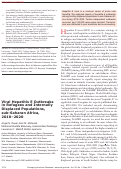 Cover page: Viral Hepatitis E Outbreaks in Refugees and Internally Displaced Populations, sub-Saharan Africa, 2010-2020.