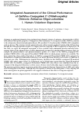 Cover page: Integrated Assessment of the Clinical Performance of GalNAc3-Conjugated 2′-O-Methoxyethyl Chimeric Antisense Oligonucleotides: I. Human Volunteer Experience