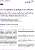 Cover page: The SP19 chronology for the South Pole Ice Core - Part 2: gas chronology, Δage, and smoothing of atmospheric records