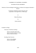 Cover page: The role of control in bilingual verbal fluency : evidence from aging and Alzheimer's disease