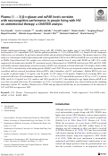 Cover page: Plasma (1 → 3)-β-d-glucan and suPAR levels correlate with neurocognitive performance in people living with HIV on antiretroviral therapy: a CHARTER analysis