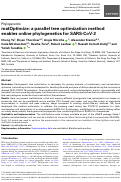 Cover page: matOptimize: a parallel tree optimization method enables online phylogenetics for SARS-CoV-2