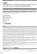 Cover page: Implementation of a Statewide Web-Based Caregiver Resource Information System (CareNav): Mixed Methods Study