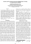 Cover page: Attentive and Pre-Attentive Processes in Multiple Object Tracking:A Computational Investigation