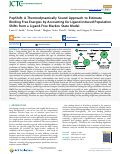 Cover page: PopShift: A Thermodynamically Sound Approach to Estimate Binding Free Energies by Accounting for Ligand-Induced Population Shifts from a Ligand-Free Markov State Model.