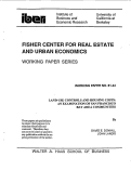 Cover page: Land-Use Controls and Housing Costs: An Examination of San Francisco Bay Area Communities