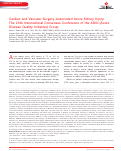 Cover page: Cardiac and Vascular Surgery–Associated Acute Kidney Injury: The 20th International Consensus Conference of the ADQI (Acute Disease Quality Initiative) Group