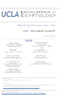 Cover page: British Egyptology (1882-1914)