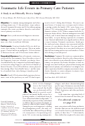 Cover page: Traumatic life events in primary care patients: a study in an ethnically diverse sample.