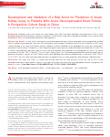 Cover page: Development and Validation of a Risk Score for Prediction of Acute Kidney Injury in Patients With Acute Decompensated Heart Failure: A&nbsp;Prospective Cohort Study in China.