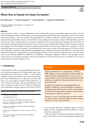 Cover page: What’s New in Topicals for Atopic Dermatitis?