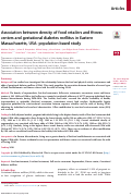 Cover page: Association between density of food retailers and fitness centers and gestational diabetes mellitus in Eastern Massachusetts, USA: population-based study.