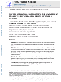 Cover page: Emotion regulation contributes to the development of diabetes distress among adults with type 1 diabetes