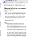 Cover page: Disentangling the who and when of parents depressive symptoms: A daily diary study analysis.