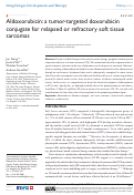 Cover page: Aldoxorubicin: a tumor-targeted doxorubicin conjugate for relapsed or refractory soft tissue sarcomas