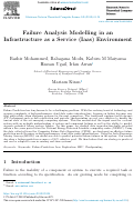 Cover page: Failure Analysis Modelling in an Infrastructure as a Service (Iaas) Environment