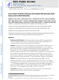 Cover page: Association of Ideal Cardiovascular Health With Vascular Brain Injury and Incident Dementia