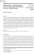 Cover page: Military, Race, and Urbanization: Lessons of Environmental Injustice from Las Vegas, Nevada