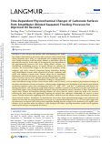 Cover page: Time-Dependent Physicochemical Changes of Carbonate Surfaces from SmartWater (Diluted Seawater) Flooding Processes for Improved Oil Recovery