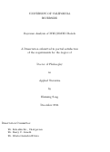 Cover page: Bayesian Analysis of MTD/BMTD Models