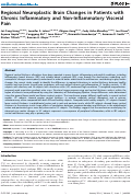 Cover page: Regional Neuroplastic Brain Changes in Patients with Chronic Inflammatory and Non-Inflammatory Visceral Pain