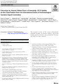 Cover page: Correction to: Human Inborn Errors of Immunity: 2019 Update on the Classification from the International Union of Immunological Societies Expert Committee