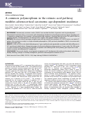 Cover page: A common polymorphism in the retinoic acid pathway modifies adrenocortical carcinoma age-dependent incidence