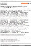 Cover page: Cardiac surgeons concerns, perceptions, and responses during the COVID-19 pandemic.