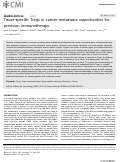 Cover page: Tissue-specific Tregs in cancer metastasis: opportunities for precision immunotherapy.