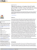 Cover page: Migratory behavior of eastern North Pacific gray whales tracked using a hydrophone array