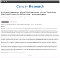 Cover page: Non-Invasive Measurement of Pathological Heterogeneity of Cancer Tissues Using Water State Information from Diffuse Optical Spectroscopic Imaging